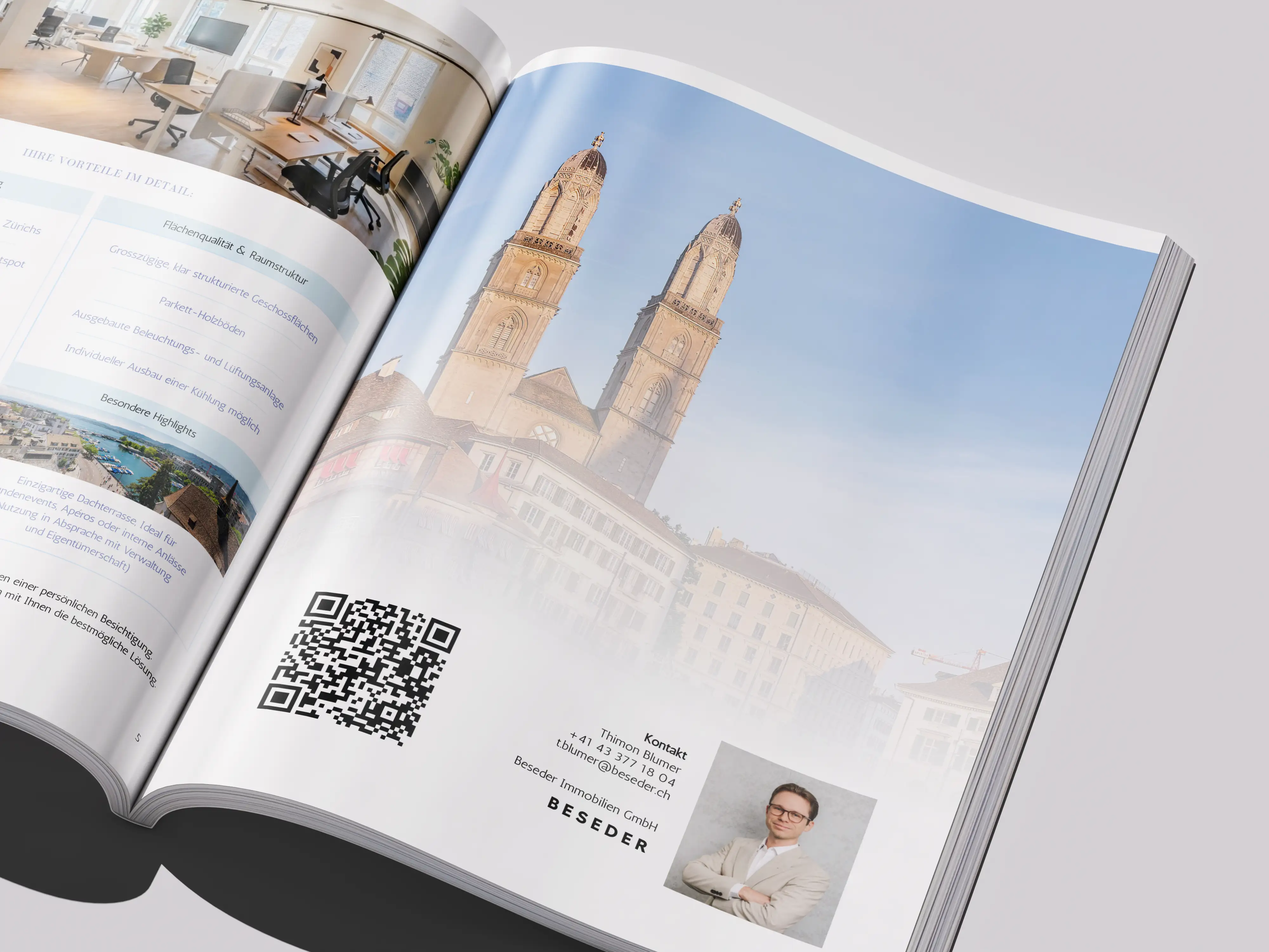 BESEDER brochure closing page mockup